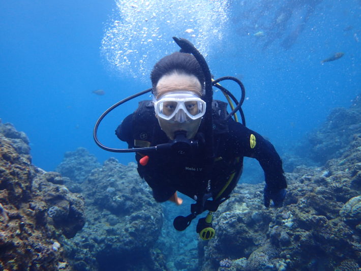 沖繩潛水面鏡排水