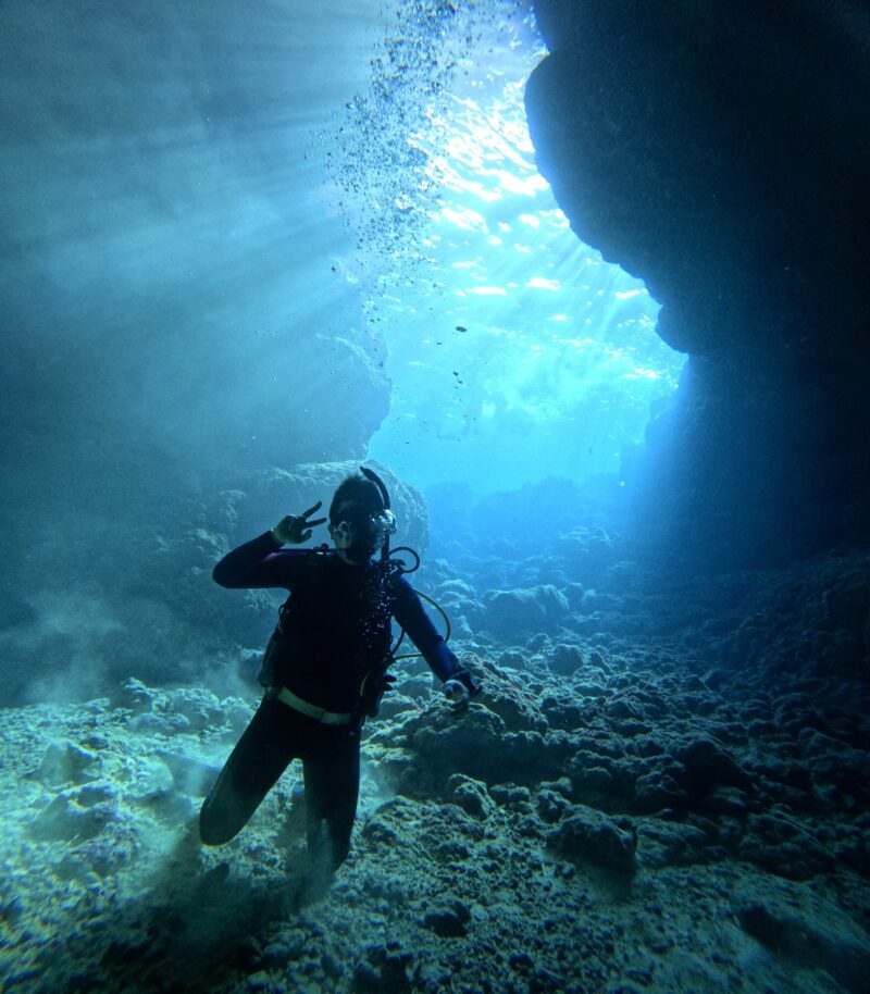 PADI 青洞 持证潜水 中文教练 冲绳浮潜